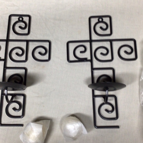 Circleware Gothic Metal Wall Sconces - Black nwot - Picture 2 of 5